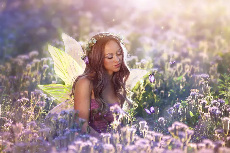 Fantasy fotografie s vílou