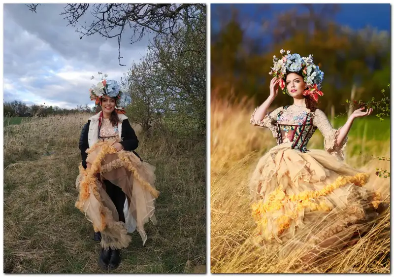 Modelka venku v chladném počasí