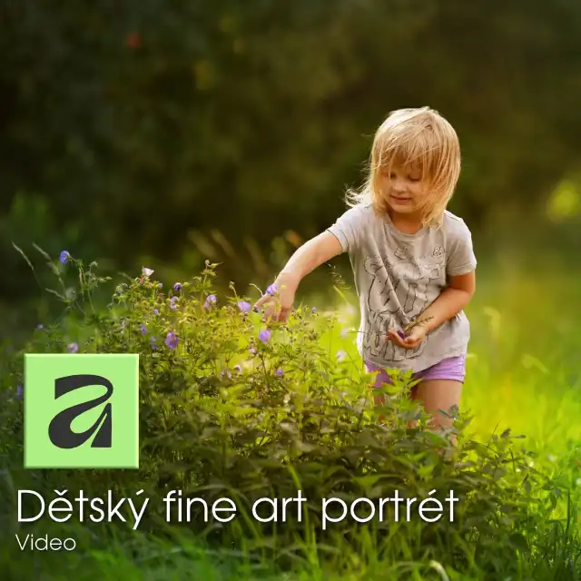Video retuš - dětský fine art portrét