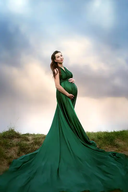 Umělecké těhotenské fotografie